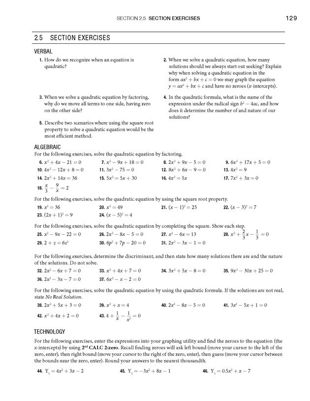 Algebra and Trigonometry - Front Matter 147